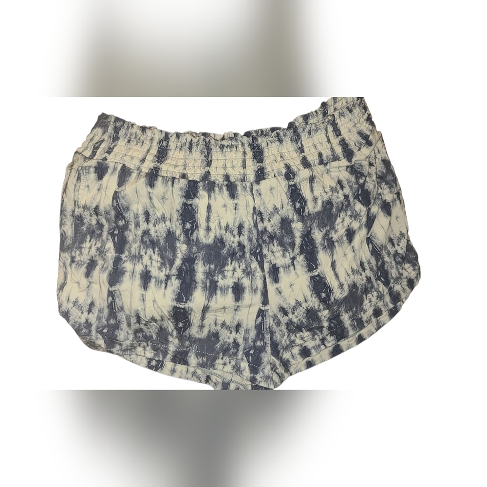 Time and Tru Navy Tie-Dye Athletic Shorts